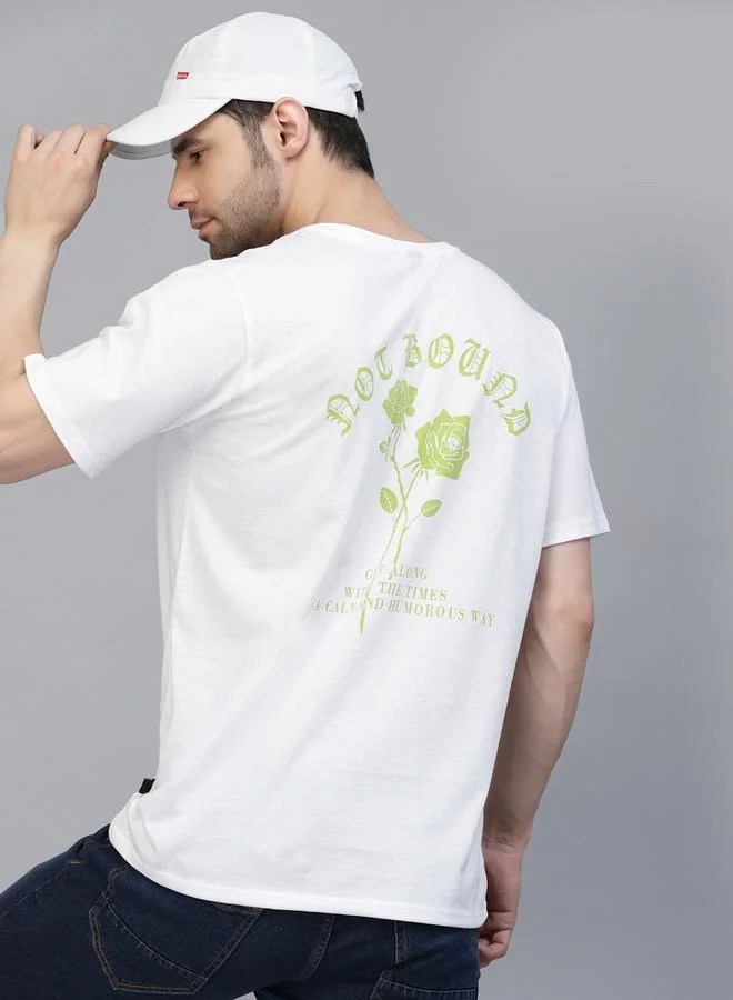 تايك تو تيشيرت قطني بقصة واسعة مطبوع